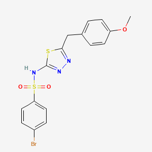 4-bromo-N-[5-(4-methoxybenzyl)-1,3,4-thiadiazol-2-yl]benzenesulfonamide