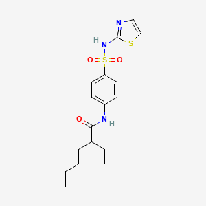 2-ethyl-N-[4-(1,3-thiazol-2-ylsulfamoyl)phenyl]hexanamide