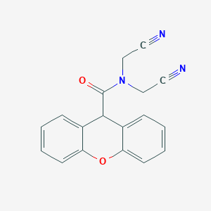 N,N-bis(cyanomethyl)-9H-xanthene-9-carboxamide