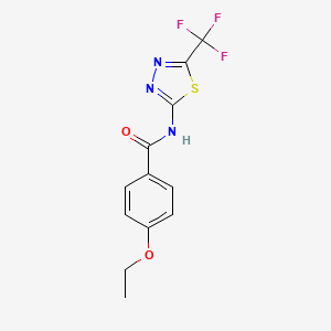 4-ethoxy-N-[5-(trifluoromethyl)-1,3,4-thiadiazol-2-yl]benzamide