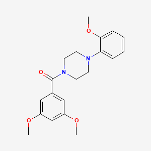 molecular formula C20H24N2O4 B11172827 (3,5-Dimethoxyphenyl)[4-(2-methoxyphenyl)piperazin-1-yl]methanone 