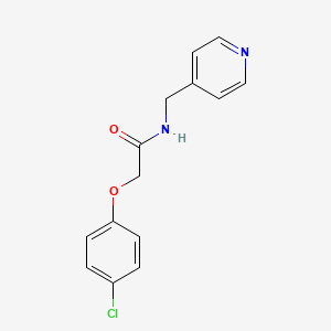 molecular formula C14H13ClN2O2 B11172847 2-(4-chlorophenoxy)-N-(pyridin-4-ylmethyl)acetamide 