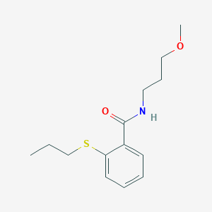 N-(3-methoxypropyl)-2-(propylsulfanyl)benzamide