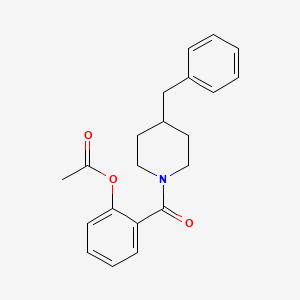 2-[(4-Benzylpiperidin-1-yl)carbonyl]phenyl acetate