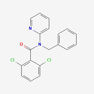 molecular formula C19H14Cl2N2O B11172931 N-benzyl-2,6-dichloro-N-(pyridin-2-yl)benzamide 