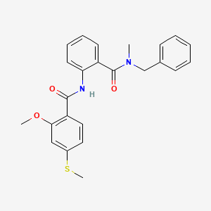 N-benzyl-2-({[2-methoxy-4-(methylsulfanyl)phenyl]carbonyl}amino)-N-methylbenzamide