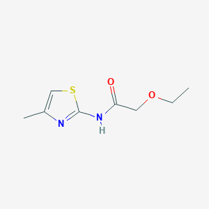 molecular formula C8H12N2O2S B11172960 2-ethoxy-N-(4-methyl-1,3-thiazol-2-yl)acetamide 