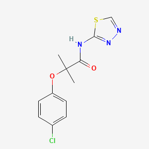 2-(4-chlorophenoxy)-2-methyl-N-(1,3,4-thiadiazol-2-yl)propanamide