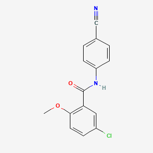 5-chloro-N-(4-cyanophenyl)-2-methoxybenzamide