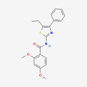 molecular formula C20H20N2O3S B11173091 N-(5-ethyl-4-phenyl-1,3-thiazol-2-yl)-2,4-dimethoxybenzamide 