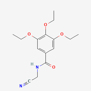 molecular formula C15H20N2O4 B11173105 N-(cyanomethyl)-3,4,5-triethoxybenzamide 