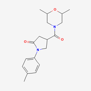 4-[(2,6-Dimethylmorpholin-4-yl)carbonyl]-1-(4-methylphenyl)pyrrolidin-2-one