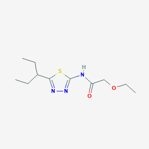 2-ethoxy-N-[5-(pentan-3-yl)-1,3,4-thiadiazol-2-yl]acetamide