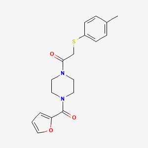 1-[4-(Furan-2-ylcarbonyl)piperazin-1-yl]-2-[(4-methylphenyl)sulfanyl]ethanone