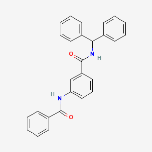 N-(diphenylmethyl)-3-[(phenylcarbonyl)amino]benzamide