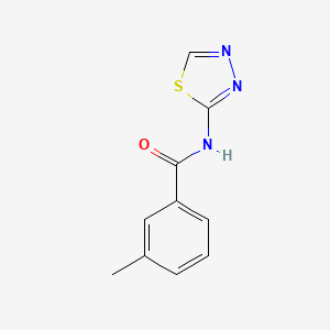 molecular formula C10H9N3OS B11173243 3-methyl-N-(1,3,4-thiadiazol-2-yl)benzamide 