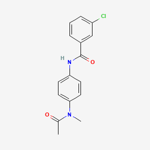 3-Chloro-N-[4-(N-methylacetamido)phenyl]benzamide