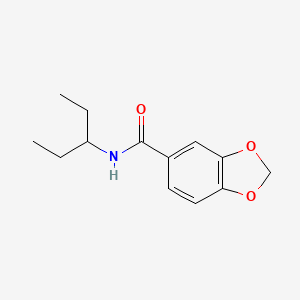 N-(pentan-3-yl)-2H-1,3-benzodioxole-5-carboxamide