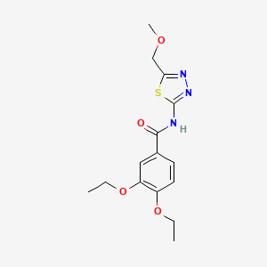 3,4-diethoxy-N-[5-(methoxymethyl)-1,3,4-thiadiazol-2-yl]benzamide