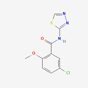 5-chloro-2-methoxy-N-(1,3,4-thiadiazol-2-yl)benzamide