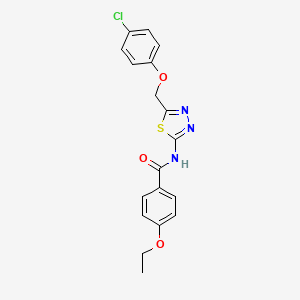 N-{5-[(4-chlorophenoxy)methyl]-1,3,4-thiadiazol-2-yl}-4-ethoxybenzamide