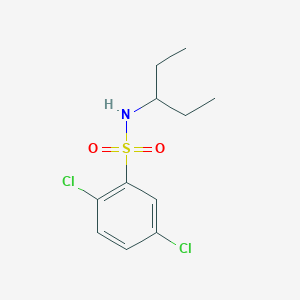 molecular formula C11H15Cl2NO2S B11173390 2,5-dichloro-N-(pentan-3-yl)benzenesulfonamide 