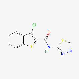 3-chloro-N-(1,3,4-thiadiazol-2-yl)-1-benzothiophene-2-carboxamide