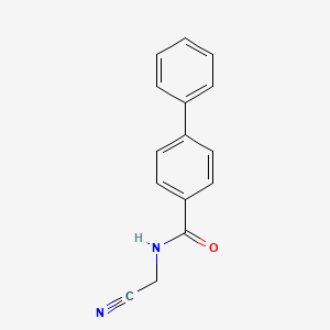 molecular formula C15H12N2O B11173432 N-(cyanomethyl)biphenyl-4-carboxamide 