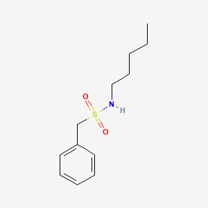 molecular formula C12H19NO2S B11173455 N-pentyl-1-phenylmethanesulfonamide 