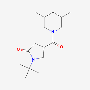 1-Tert-butyl-4-[(3,5-dimethylpiperidin-1-yl)carbonyl]pyrrolidin-2-one