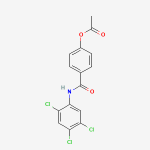 4-[(2,4,5-Trichlorophenyl)carbamoyl]phenyl acetate