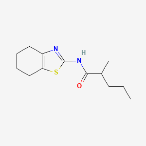 molecular formula C13H20N2OS B11173477 2-methyl-N-(4,5,6,7-tetrahydro-1,3-benzothiazol-2-yl)pentanamide 