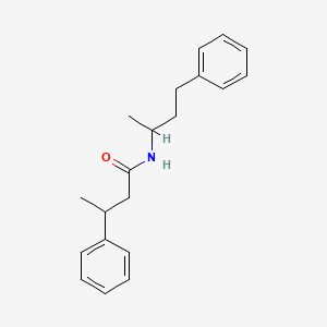 molecular formula C20H25NO B11173487 3-phenyl-N-(4-phenylbutan-2-yl)butanamide 