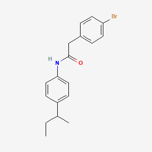 2-(4-bromophenyl)-N-[4-(butan-2-yl)phenyl]acetamide