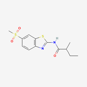 N-(6-Methanesulfonyl-1,3-benzothiazol-2-YL)-2-methylbutanamide