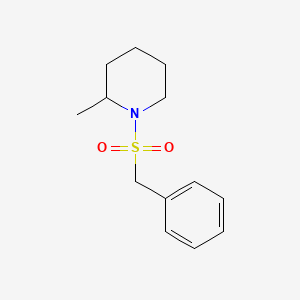 molecular formula C13H19NO2S B11173511 1-(Benzylsulfonyl)-2-methylpiperidine 