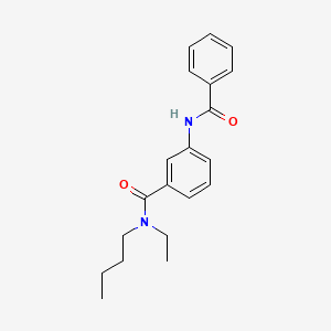 molecular formula C20H24N2O2 B11173583 3-benzamido-N-butyl-N-ethylbenzamide 