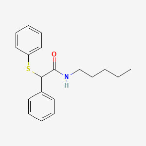 N-pentyl-2-phenyl-2-(phenylsulfanyl)acetamide