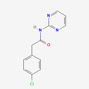 2-(4-chlorophenyl)-N-(pyrimidin-2-yl)acetamide