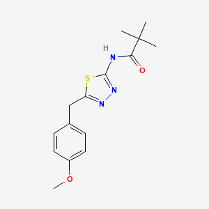 N-[5-(4-methoxybenzyl)-1,3,4-thiadiazol-2-yl]-2,2-dimethylpropanamide