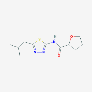 N-(5-Isobutyl-1,3,4-thiadiazol-2-yl)tetrahydrofuran-2-carboxamide