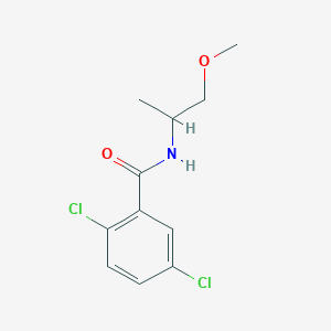 molecular formula C11H13Cl2NO2 B11173628 2,5-dichloro-N-(1-methoxypropan-2-yl)benzamide 