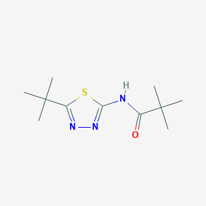 molecular formula C11H19N3OS B11173638 N-(5-tert-butyl-1,3,4-thiadiazol-2-yl)-2,2-dimethylpropanamide 