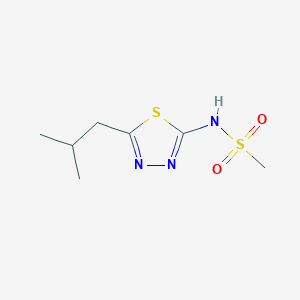 N-(5-isobutyl-1,3,4-thiadiazol-2-yl)methanesulfonamide