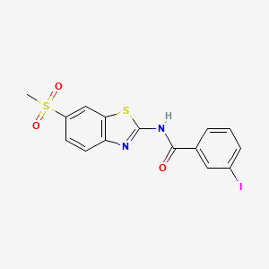 3-Iodo-N-(6-methanesulfonyl-1,3-benzothiazol-2-YL)benzamide