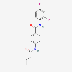 4-(butanoylamino)-N-(2,4-difluorophenyl)benzamide