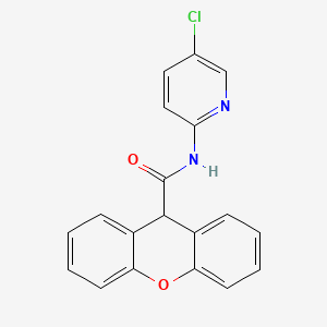 molecular formula C19H13ClN2O2 B11173704 N-(5-chloropyridin-2-yl)-9H-xanthene-9-carboxamide 