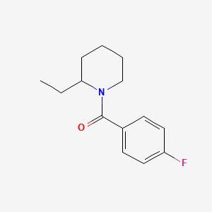 molecular formula C14H18FNO B11173739 (2-Ethylpiperidin-1-yl)(4-fluorophenyl)methanone 