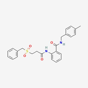 2-{[3-(benzylsulfonyl)propanoyl]amino}-N-(4-methylbenzyl)benzamide