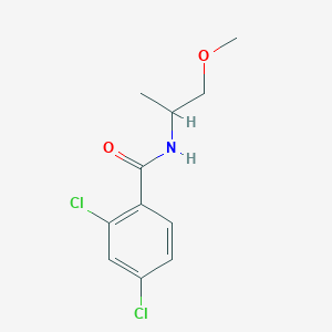 molecular formula C11H13Cl2NO2 B11173783 2,4-dichloro-N-(1-methoxypropan-2-yl)benzamide 